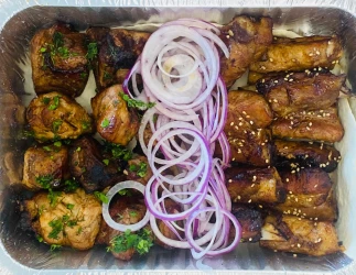 Mięsny zestaw #2. Żeberka wieprzowe i szaszłyk. Dla grupy dwóch–trzech osób