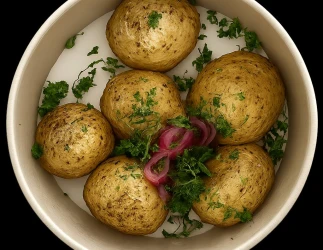 Pieczone ziemniaki w całości